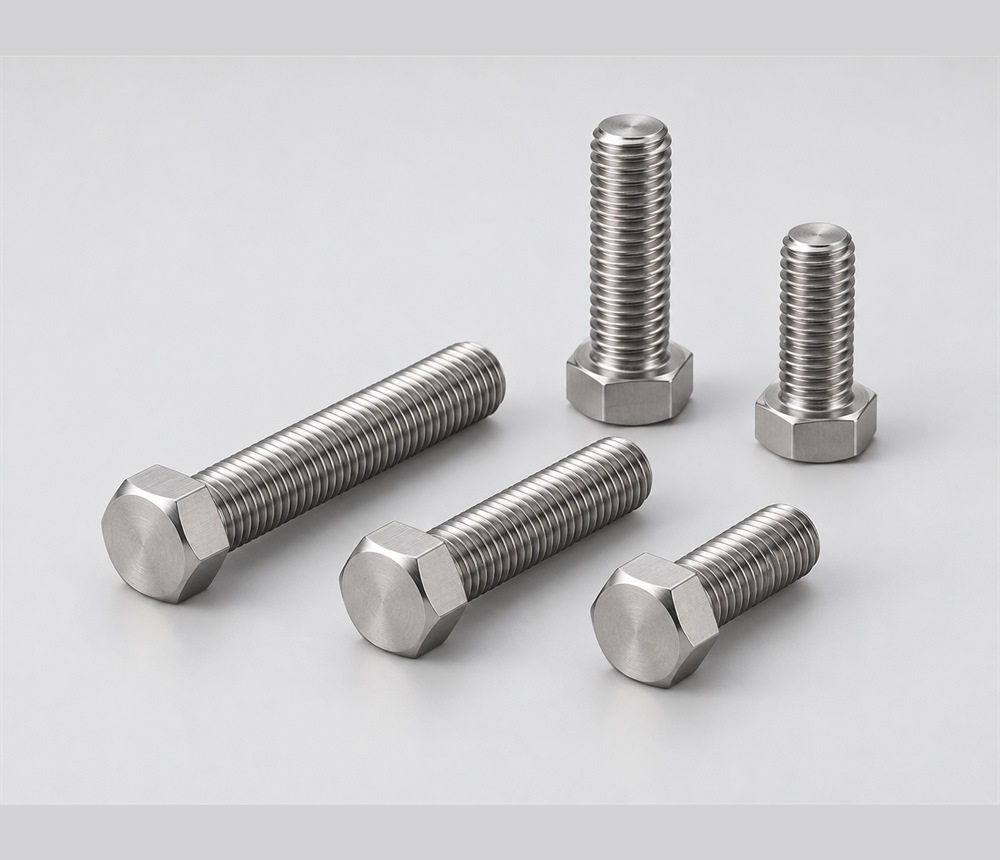 Stainless steel hex head bolts